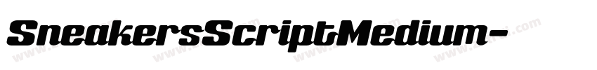 SneakersScriptMedium字体转换
