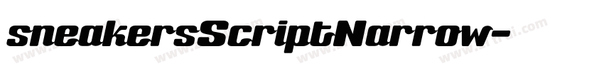 sneakersScriptNarrow字体转换
