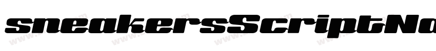 sneakersScriptNarrow字体转换