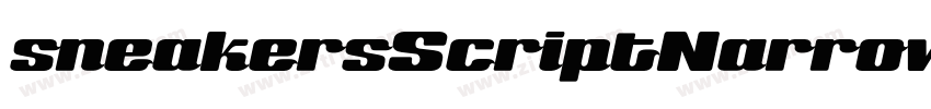 sneakersScriptNarrow字体转换