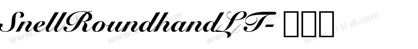 SnellRoundhandLT字体转换