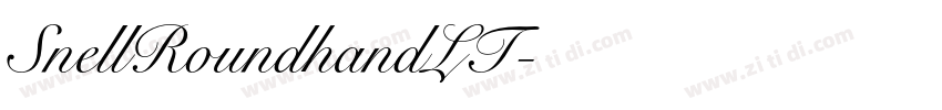SnellRoundhandLT字体转换
