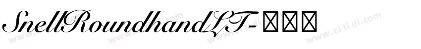SnellRoundhandLT字体转换