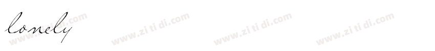 lonely字体转换
