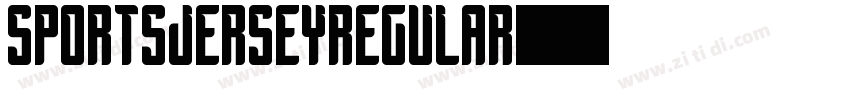 SportsJerseyRegular字体转换