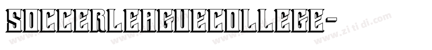 SoccerLeagueCollege字体转换
