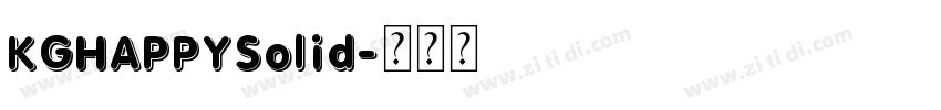 KGHAPPYSolid字体转换