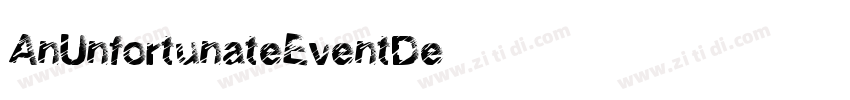 AnUnfortunateEventDe字体转换
