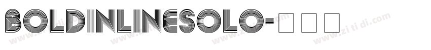 BoldInlineSolo字体转换