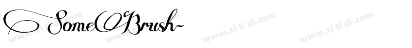 SomeBrush字体转换