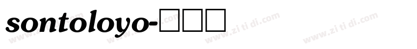 sontoloyo字体转换