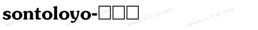 sontoloyo字体转换