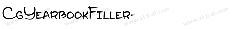 CgYearbookFiller字体转换