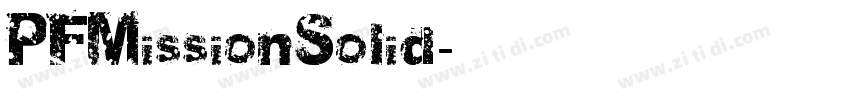 PFMissionSolid字体转换