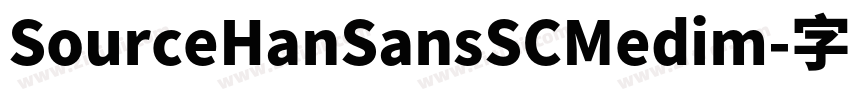 SourceHanSansSCMedim字体转换