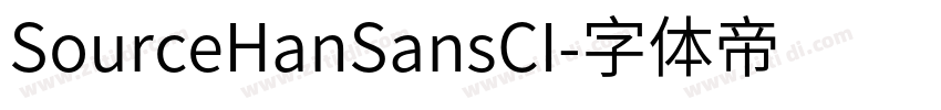 SourceHanSansCI字体转换