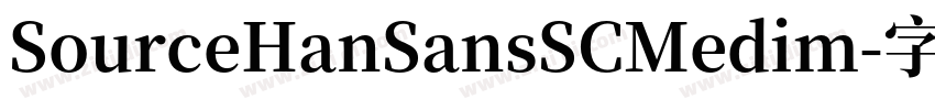 SourceHanSansSCMedim字体转换