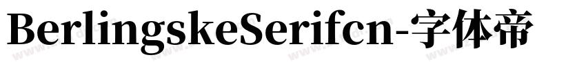 BerlingskeSerifcn字体转换