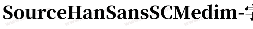 SourceHanSansSCMedim字体转换