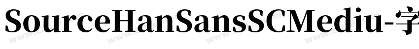 SourceHanSansSCMediu字体转换