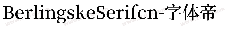 BerlingskeSerifcn字体转换