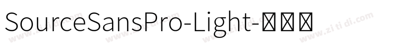 SourceSansPro-Light字体转换