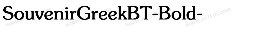 SouvenirGreekBT-Bold字体转换