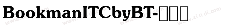 BookmanITCbyBT字体转换