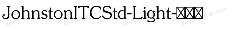 JohnstonITCStd-Light字体转换