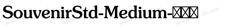 SouvenirStd-Medium字体转换