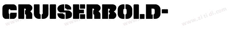 CruiserBold字体转换