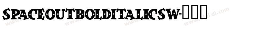 SpaceOutBoldItalicSW字体转换