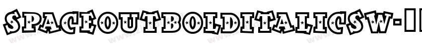 SpaceOutBoldItalicSW字体转换