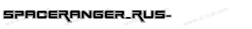 SpaceRanger_Rus字体转换