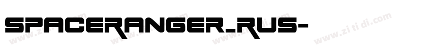 SpaceRanger_Rus字体转换
