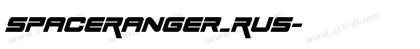 SpaceRanger_Rus字体转换