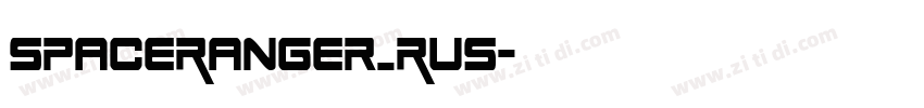 SpaceRanger_Rus字体转换