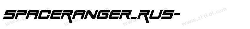 SpaceRanger_Rus字体转换