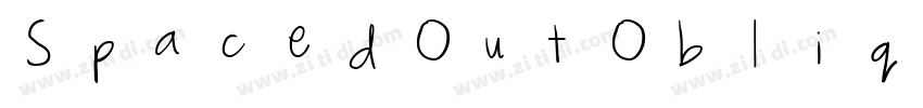 SpacedOutOblique字体转换
