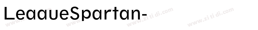 LeaaueSpartan字体转换