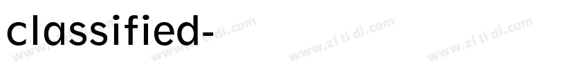 classified字体转换