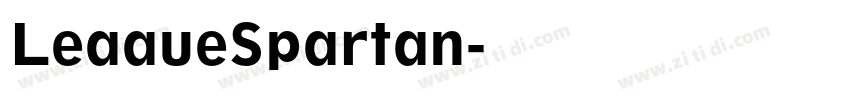 LeaaueSpartan字体转换
