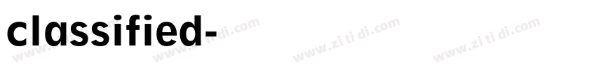 classified字体转换