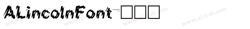 ALincolnFont字体转换