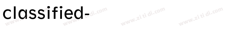 classified字体转换