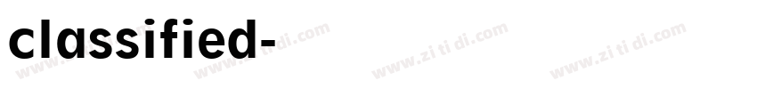 classified字体转换