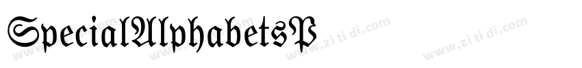 SpecialAlphabetsP05字体转换
