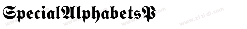 SpecialAlphabetsP05字体转换