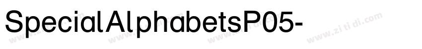 SpecialAlphabetsP05字体转换