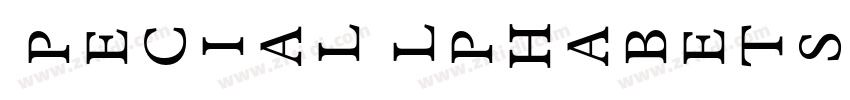SpecialAlphabetsP05字体转换